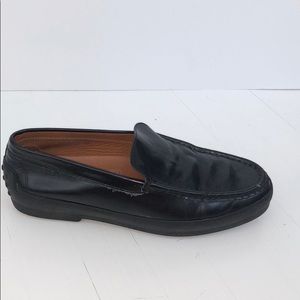 J.P TOD’S black leather loafers